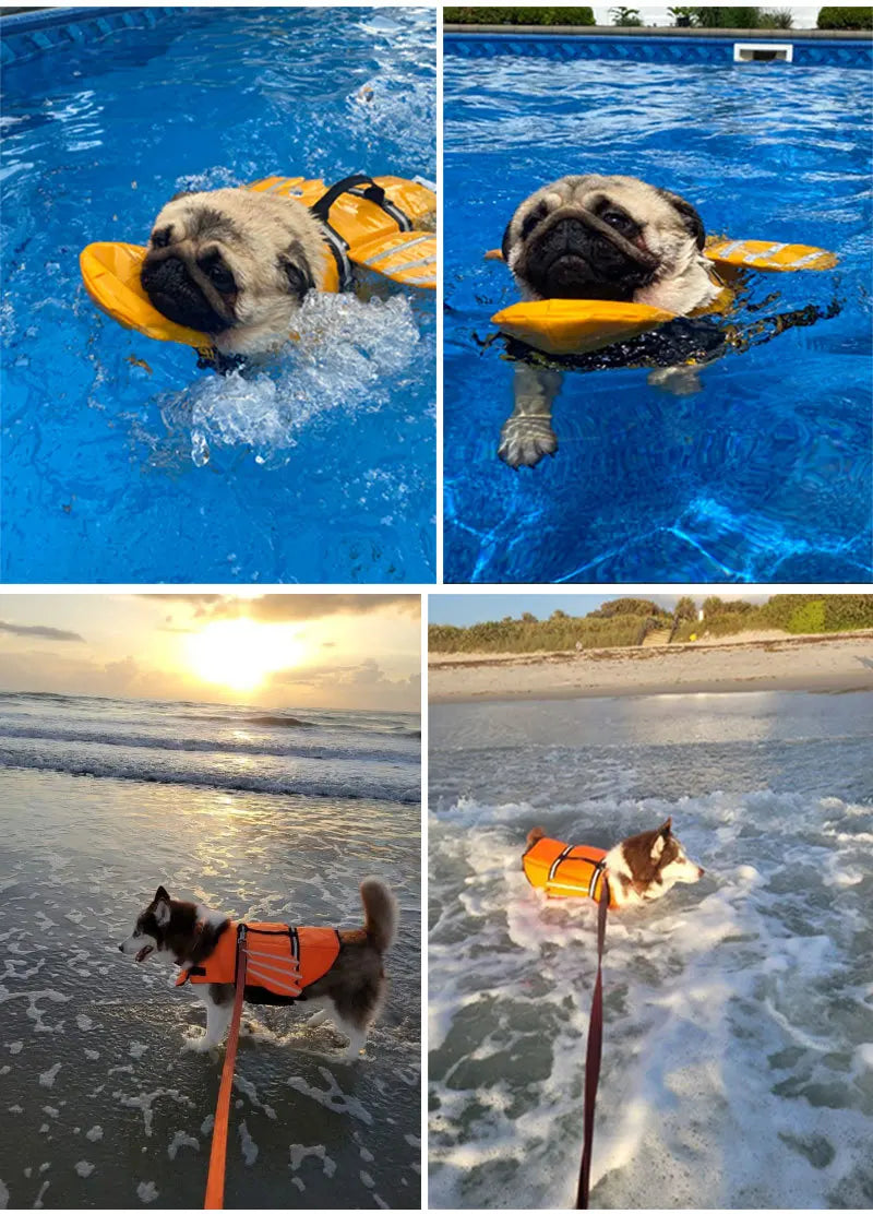 Pet Life Jacket New Reflective Outdoor Dog Clothes Pet Swimsuit Angel Wings Dog Life Jacket Summer Clothes Dog Clothes