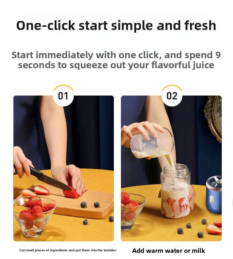 Emyom Portable Blender- Fresh Smoothies Anywhere- with free portable cup!