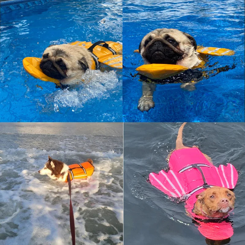 Pet Life Jacket New Reflective Outdoor Dog Clothes Pet Swimsuit Angel Wings Dog Life Jacket Summer Clothes Dog Clothes