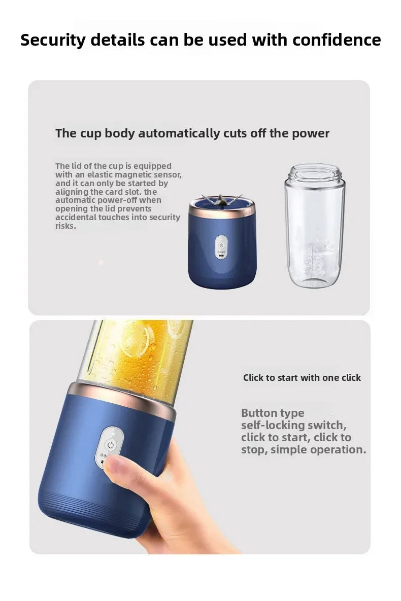 Emyom Portable Blender- Fresh Smoothies Anywhere- with free portable cup!